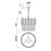 CWI Lighting Deco 4 Light Down Chandelier, Medallion Gold