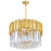 CWI Lighting Deco 7 Light Down Chandelier, Medallion Gold - 1112P24-7-169