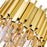 CWI Lighting Deco 7 Light Down Chandelier, Medallion Gold