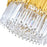 CWI Lighting Deco 7 Light Down Chandelier, Medallion Gold