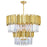 CWI Lighting Deco 12 Light Down Chandelier, Medallion Gold