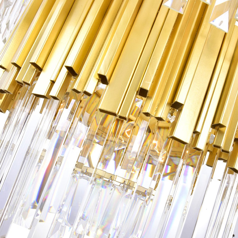 CWI Lighting Deco 12 Light Down Chandelier, Medallion Gold