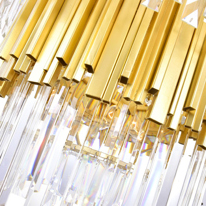 CWI Lighting Deco 12 Light Down Chandelier, Medallion Gold