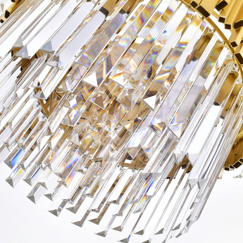 CWI Lighting Deco 12 Light Down Chandelier, Medallion Gold