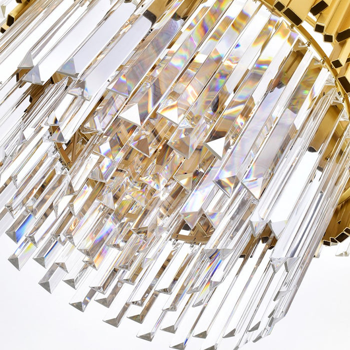 CWI Lighting Deco 12 Light Down Chandelier, Medallion Gold