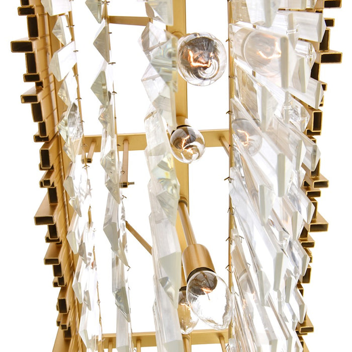 CWI Lighting Deco 9 Light Chandelier, Medallion Gold