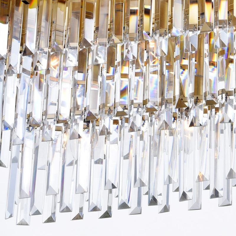 CWI Lighting Deco 9 Light Chandelier, Medallion Gold