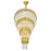 CWI Lighting Deco 34 Light Down Chandelier, Medallion Gold