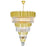 CWI Lighting Deco 34 Light Down Chandelier, Medallion Gold