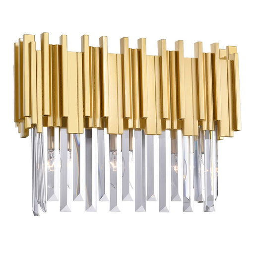 CWI Lighting Deco 3 Light Vanity Light, Medallion Gold