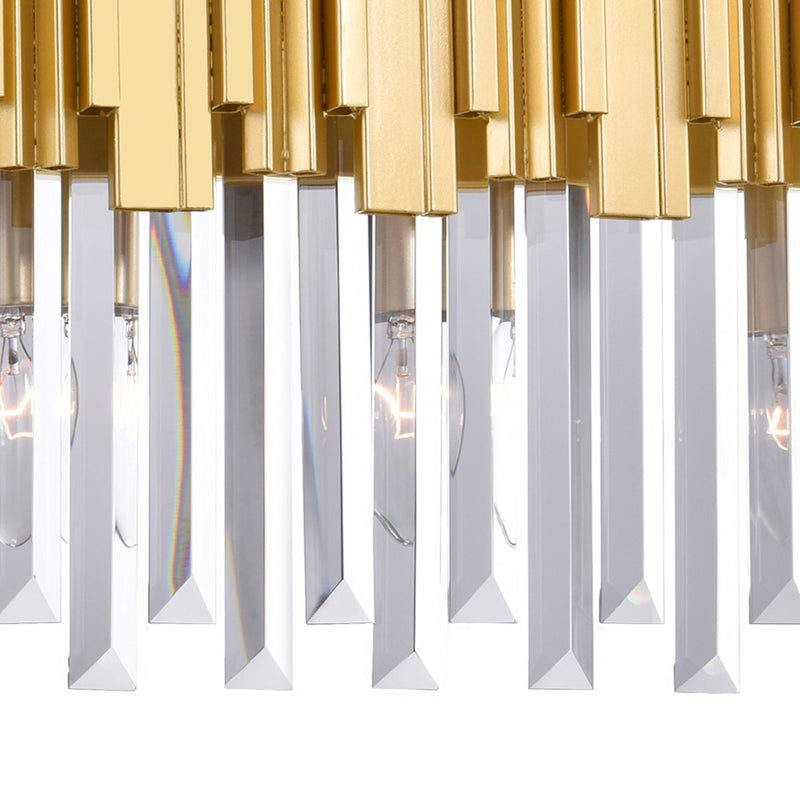 CWI Lighting Deco 3 Light Vanity Light, Medallion Gold