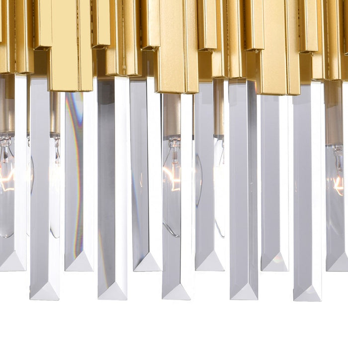 CWI Lighting Deco 3 Light Vanity Light, Medallion Gold
