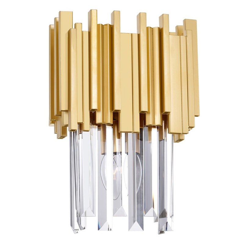 CWI Lighting Deco 1 Light Wall Light, Medallion Gold
