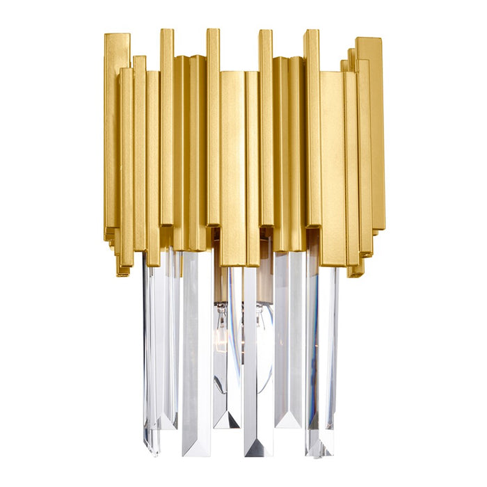 CWI Lighting Deco 1 Light Wall Light, Medallion Gold