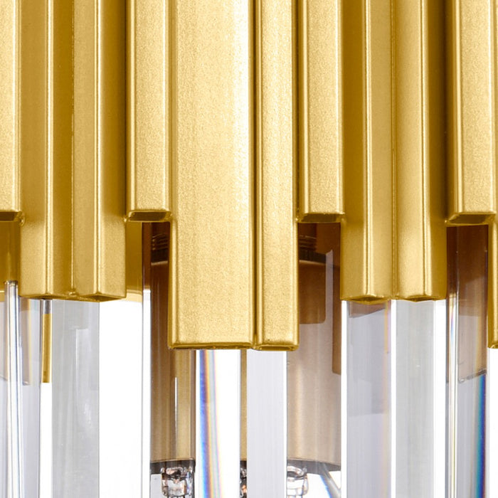 CWI Lighting Deco 1 Light Wall Light, Medallion Gold