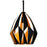 CWI Lighting Oxide 1 Light 12" Down Pendant, Black/Copper