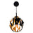CWI Lighting Oxide 1 Light 16" Down Pendant, Black/Copper