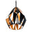 CWI Lighting Oxide 1 Light 20" Down Pendant, Black/Copper