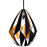 CWI Lighting Oxide 1 Light 20" Down Pendant, Black/Copper