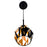 CWI Lighting Oxide 1 Light Down Mini Pendant, Black/Copper