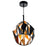 CWI Lighting Oxide 1 Light Down Mini Pendant, Black/Copper