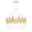 CWI Lighting Orgue 42 Light Down Chandelier, Satin Gold/Clear - 1120P20-42-602