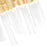 CWI Lighting Orgue 42 Light Down Chandelier, Satin Gold/Clear