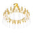 CWI Lighting Orgue 72-Lt 32" Down Chandelier, Satin Gold/Clear