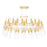 CWI Lighting Orgue 72-Lt 39" Down Chandelier, Satin Gold/Clear