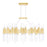 CWI Lighting Orgue 72-Lt 39" Down Chandelier, Satin Gold/Clear