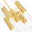 CWI Lighting Orgue 9 Light Down Mini Pendant, Satin Gold/Clear