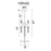 CWI Lighting Orgue 9 Light Down Mini Pendant, Satin Gold/Clear