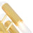 CWI Lighting Orgue 6 Light Wall Sconce, Satin Gold/Clear