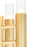 CWI Lighting Orgue 6 Light Wall Sconce, Satin Gold/Clear