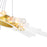 CWI Lighting Collar 63 Light Chandelier, Satin Gold/Clear