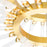 CWI Lighting Collar 63 Light Chandelier, Satin Gold/Clear
