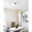 CWI Element 9 Light Flush Mount, Sun Gold/Frosted
