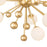 CWI Lighting Element 8 Light Chandelier, Sun Gold/Frosted
