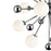 CWI Element 11 Light Chandelier, Polished Nickel/Frosted