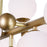 CWI Element 10 Light Chandelier, Sun Gold/Frosted