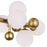 CWI Element 10 Light Chandelier, Sun Gold/Frosted