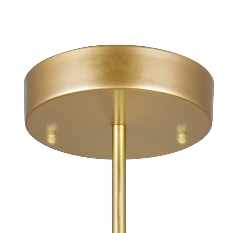 CWI Element 10 Light Chandelier, Sun Gold/Frosted