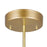 CWI Element 10 Light Chandelier, Sun Gold/Frosted