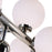 CWI Element 10 Light Chandelier, Polished Nickel/Frosted
