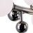 CWI Element 10 Light Chandelier, Polished Nickel/Frosted