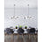 CWI Element 10 Light Chandelier, Polished Nickel/Frosted