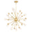 CWI Element 17 Light Chandelier, Sun Gold/Frosted - 1125P39-17-268