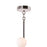 CWI Element 17 Light Chandelier, Polished Nickel/Frosted