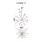 CWI Element 17 Light Chandelier, Polished Nickel/Frosted