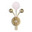 CWI Lighting Element 1 Light Wall Light, Sun Gold/Frosted